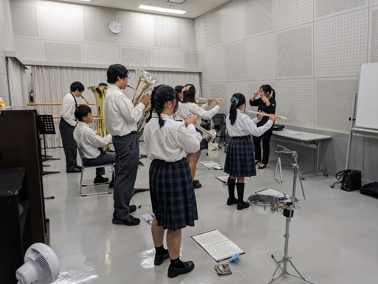 吹奏楽部リハーサル