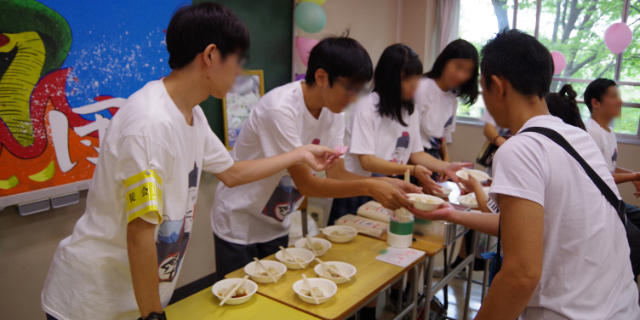 文化祭の写真