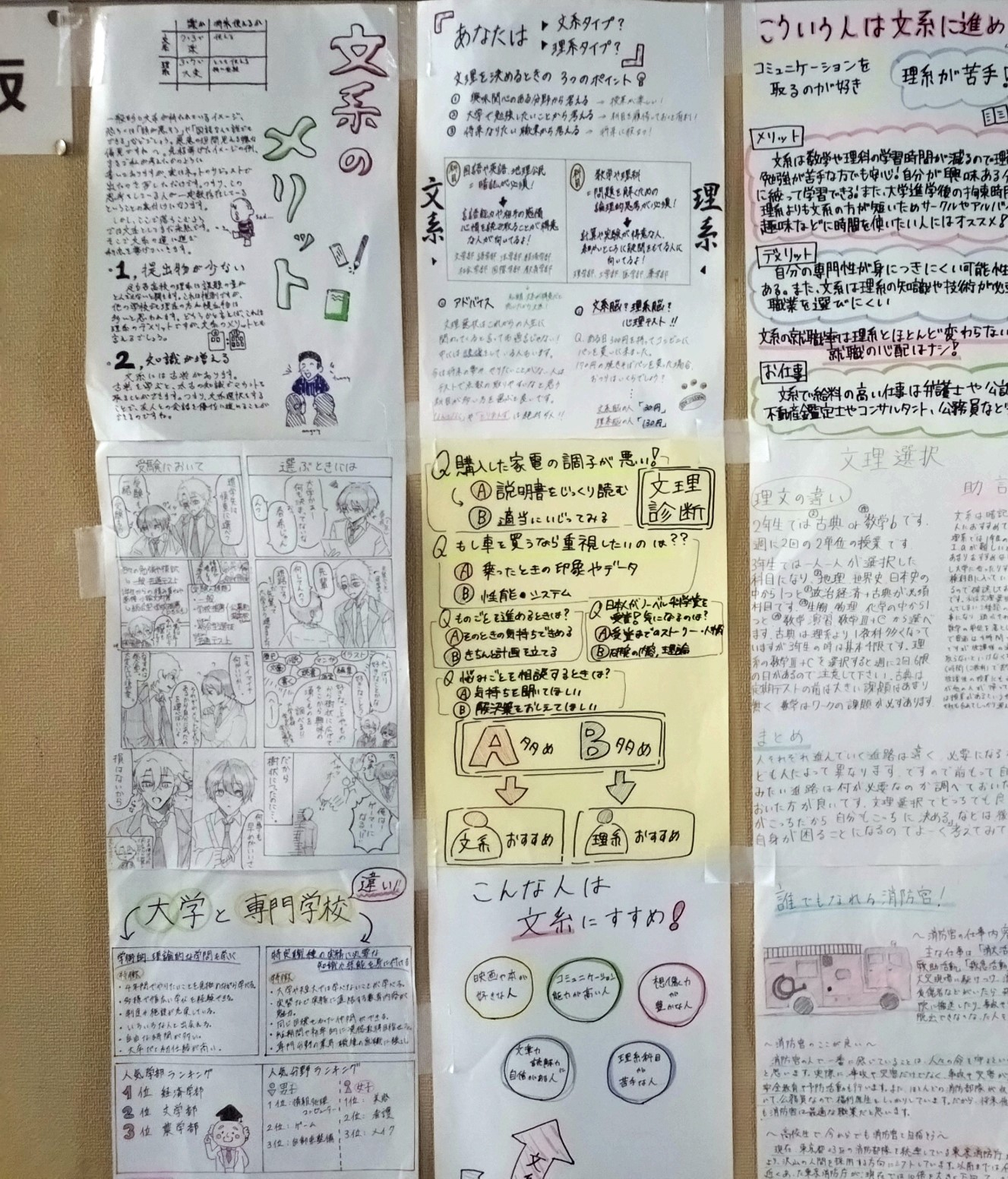 3年生から1年生へ掲示2