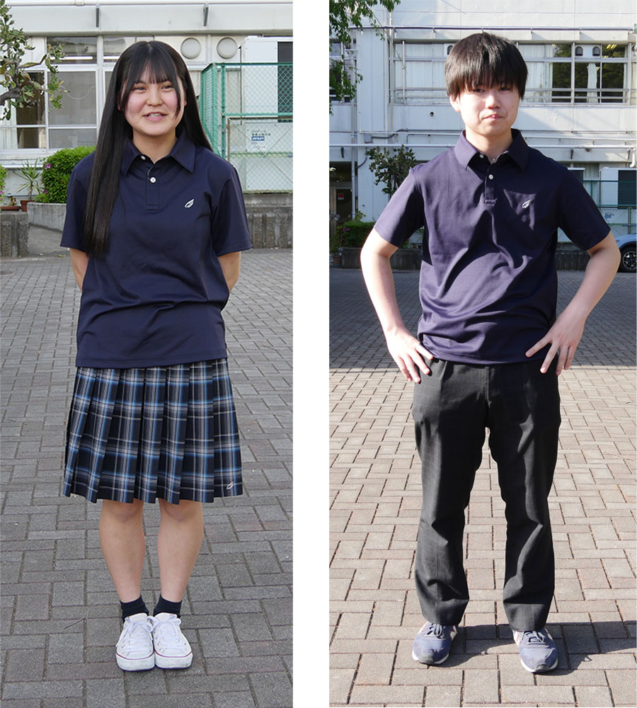 男女の夏服の写真