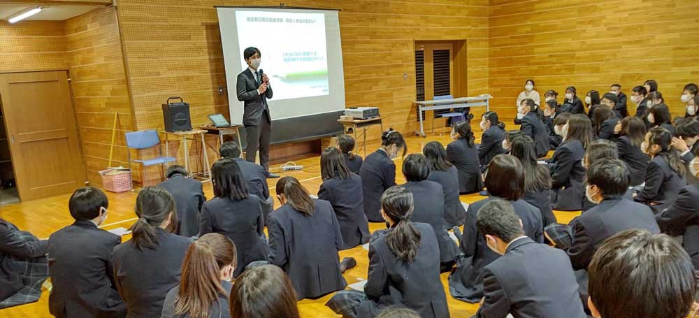 進路講演会の様子画像