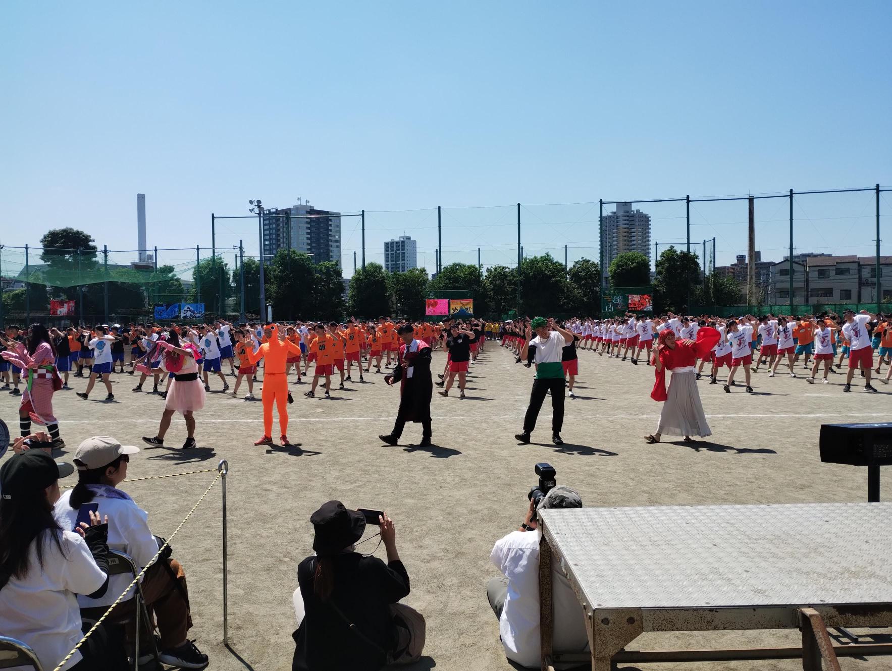 集団演技ジャンプ