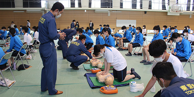 地域防災訓練（1年）の写真