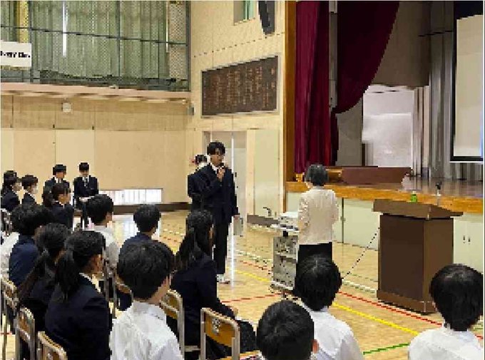 マナー講座辰巳中２