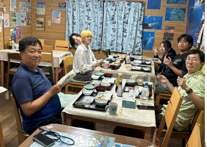 全員夕食
