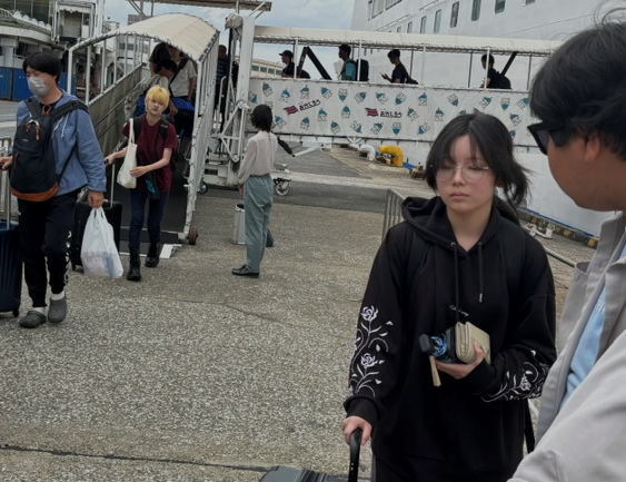 到着