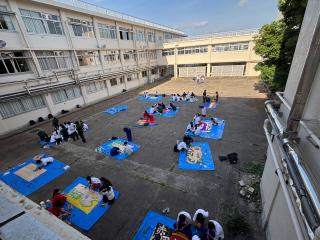 体育祭準備風景
