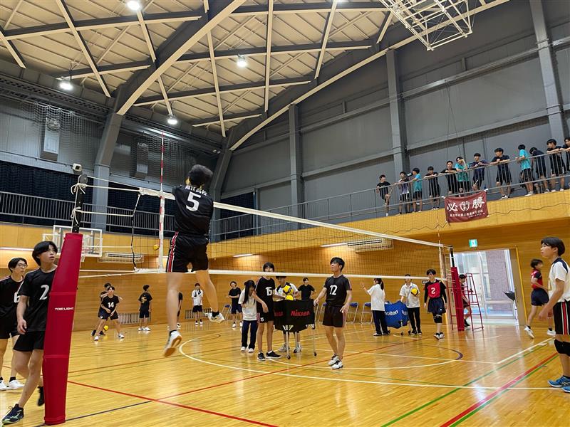 夏季都立試合会場練習風景２