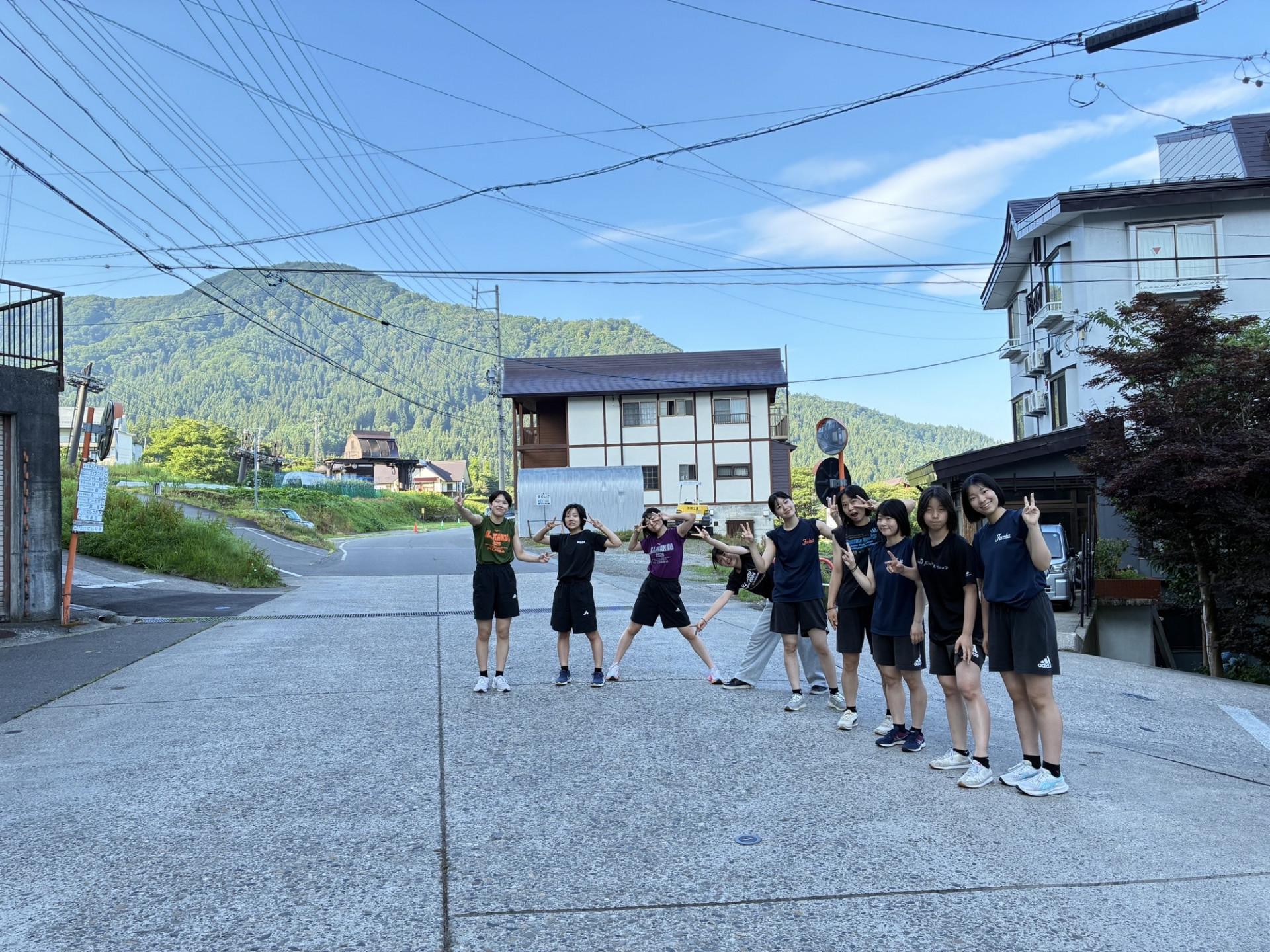 朝練後