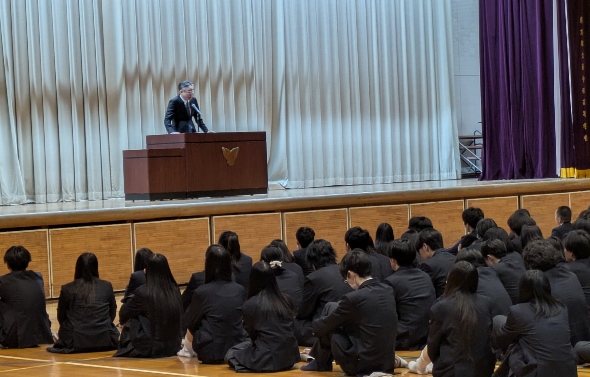 2025年度修了式（校長挨拶）