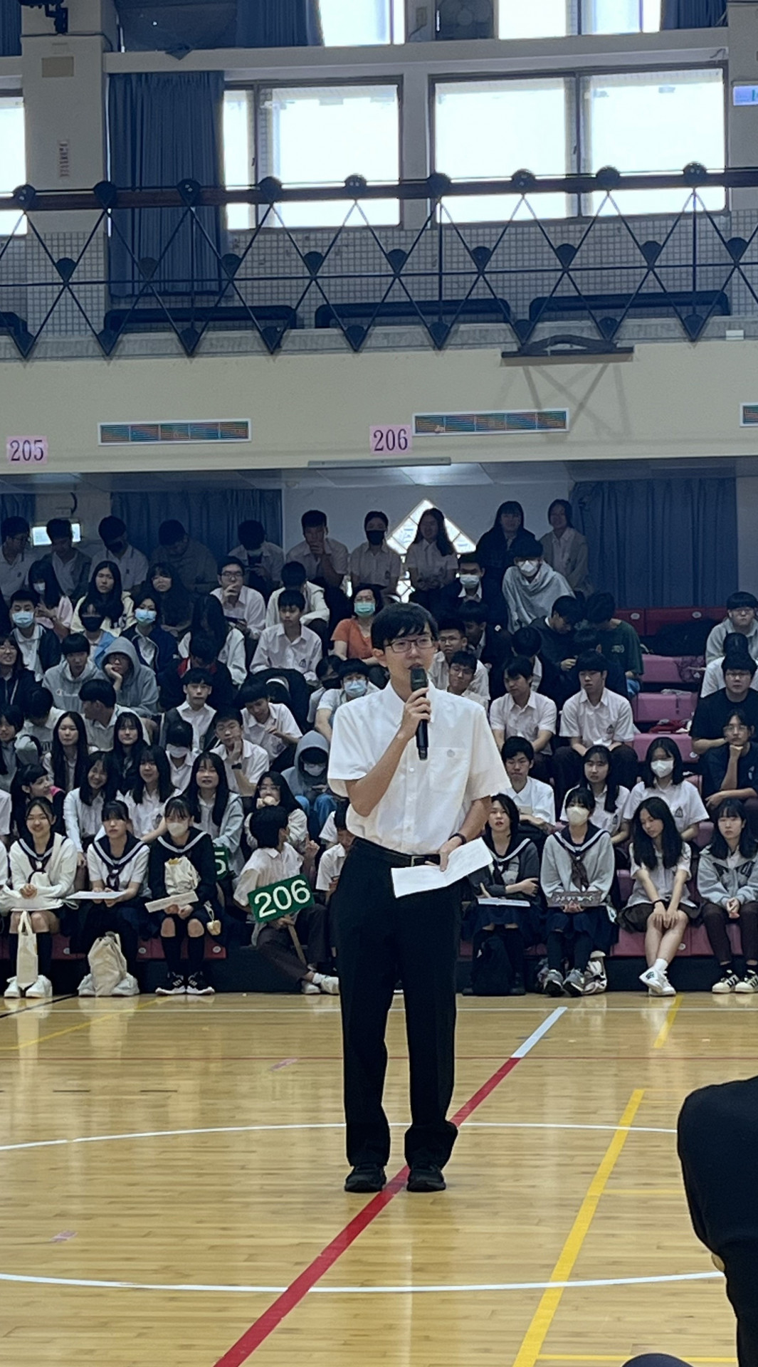 生徒代表挨拶