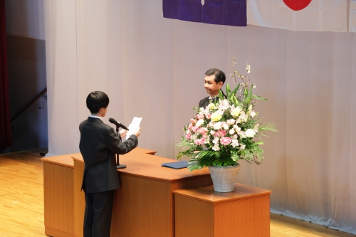 新入生代表の言葉