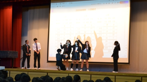 体育祭 団の色を決めるくじ引き