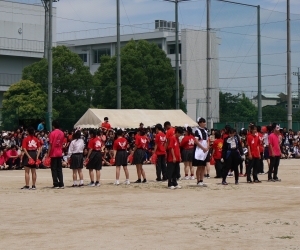 応援パフォーマンス  赤団