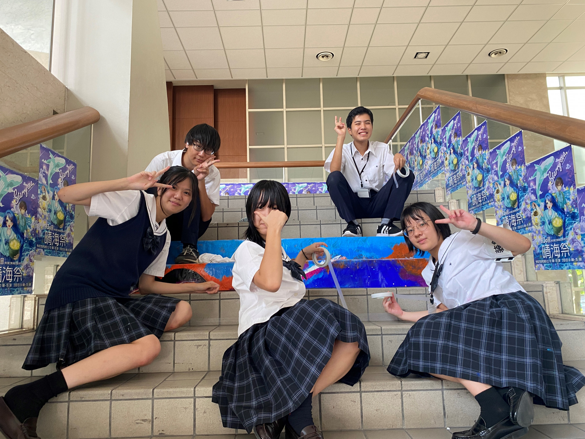 階段アート