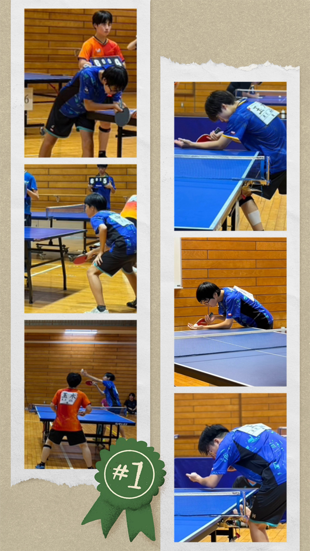 卓球部6学区チャレンジ1