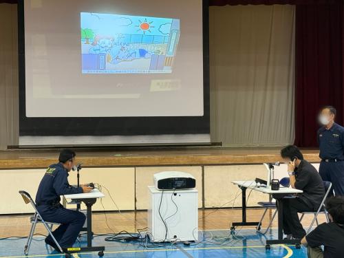 0715避難訓練-通報やすお