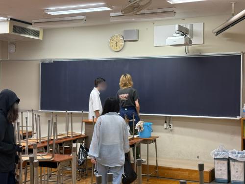 0716大掃除2B黒板