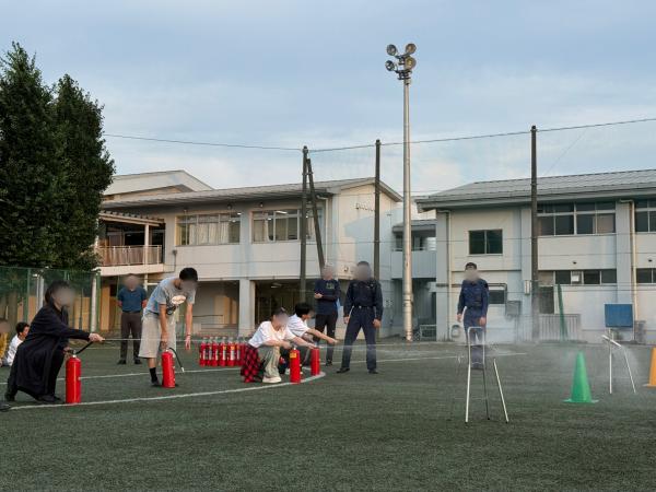 0715避難訓練-消火正面