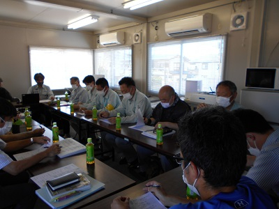 グラウンド整備工事打合せ