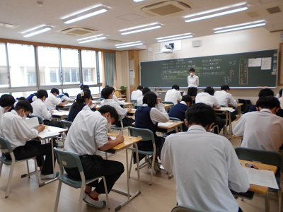 期末考査最終日１年３