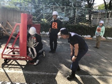 自衛消火活動訓練