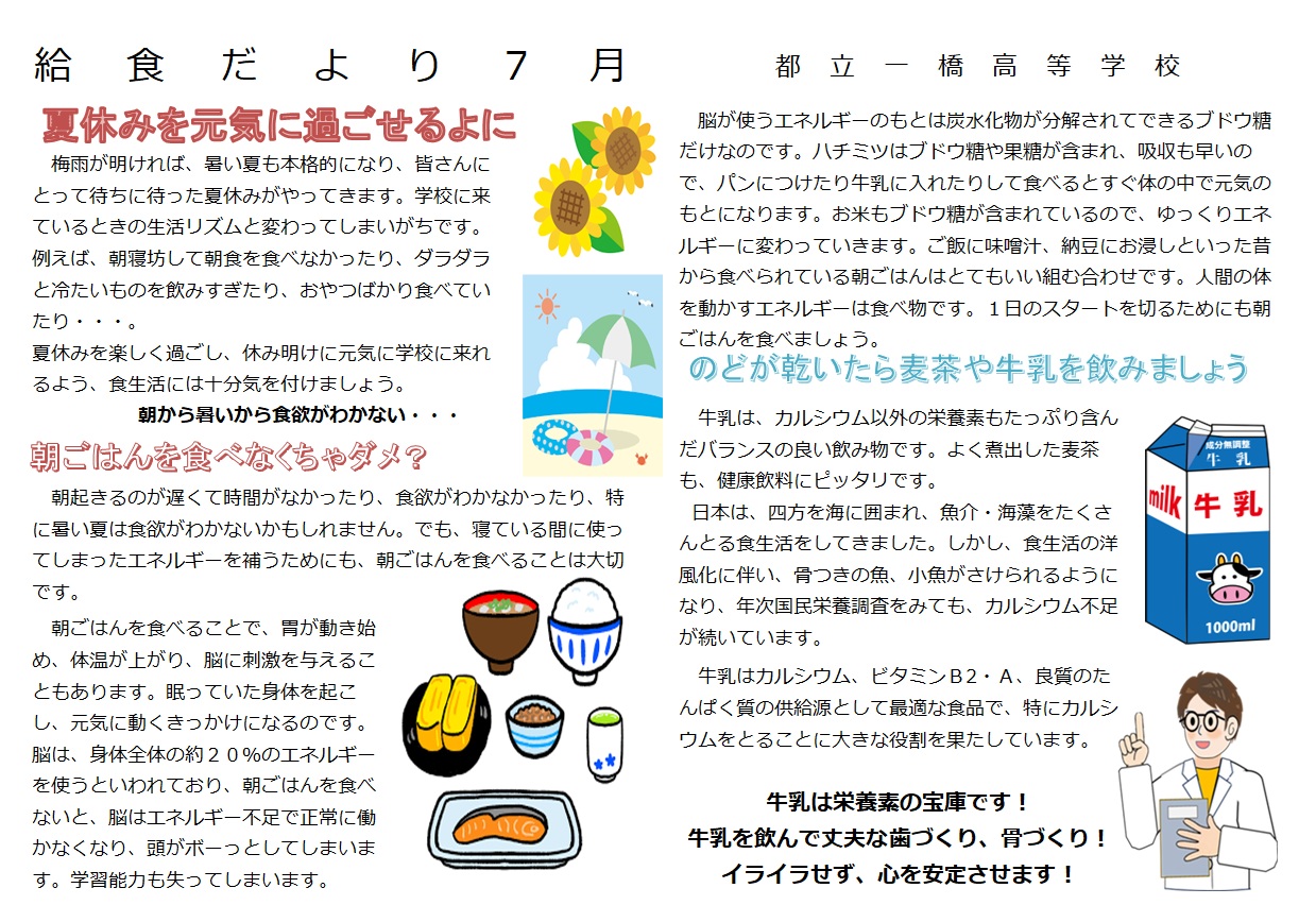 0707給食だより