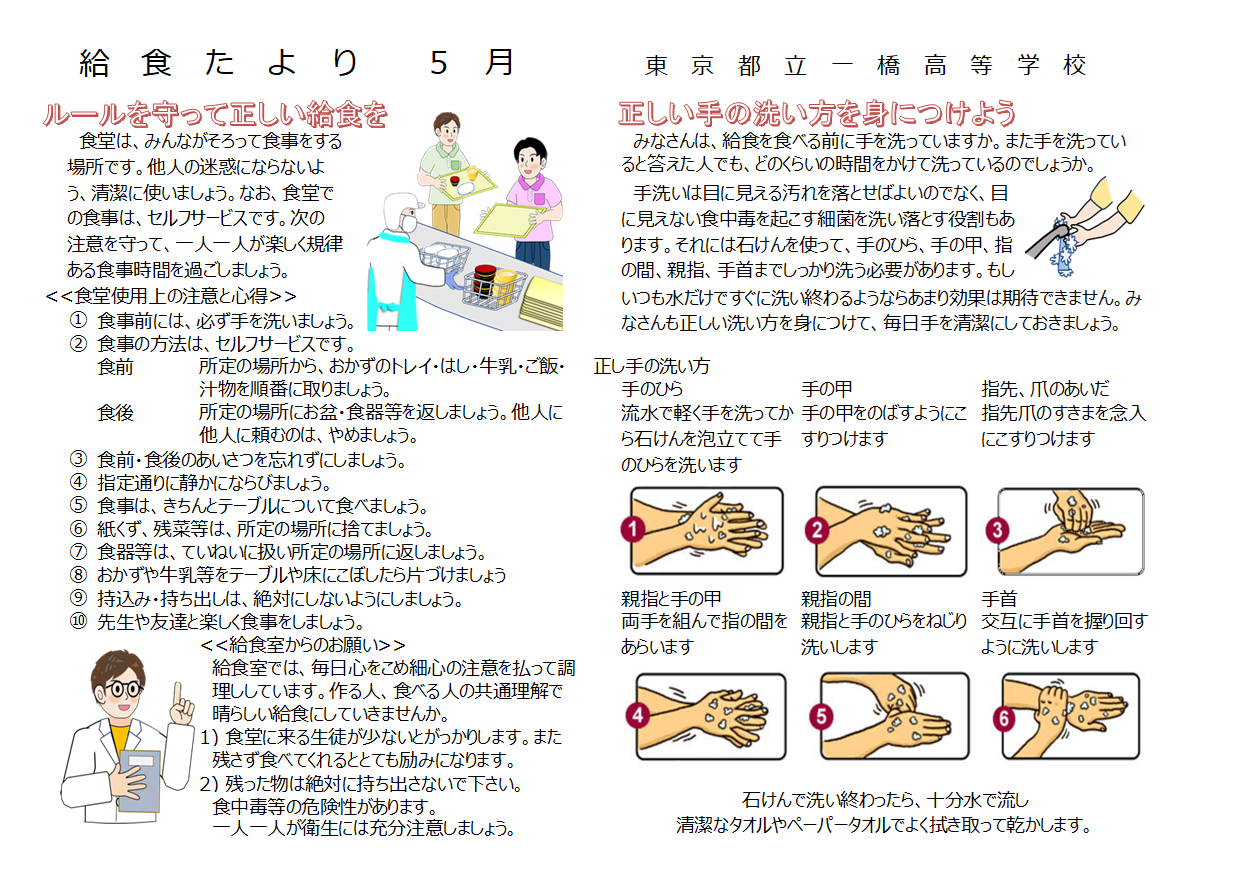 令和7年度5月給食だより