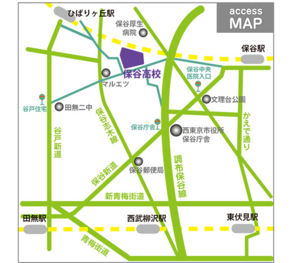 本校の周辺地図