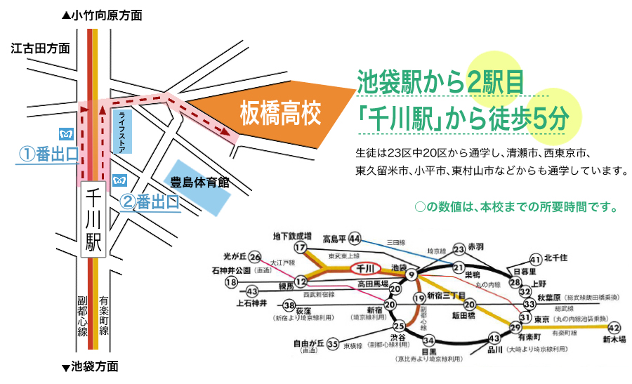 本校の路線図