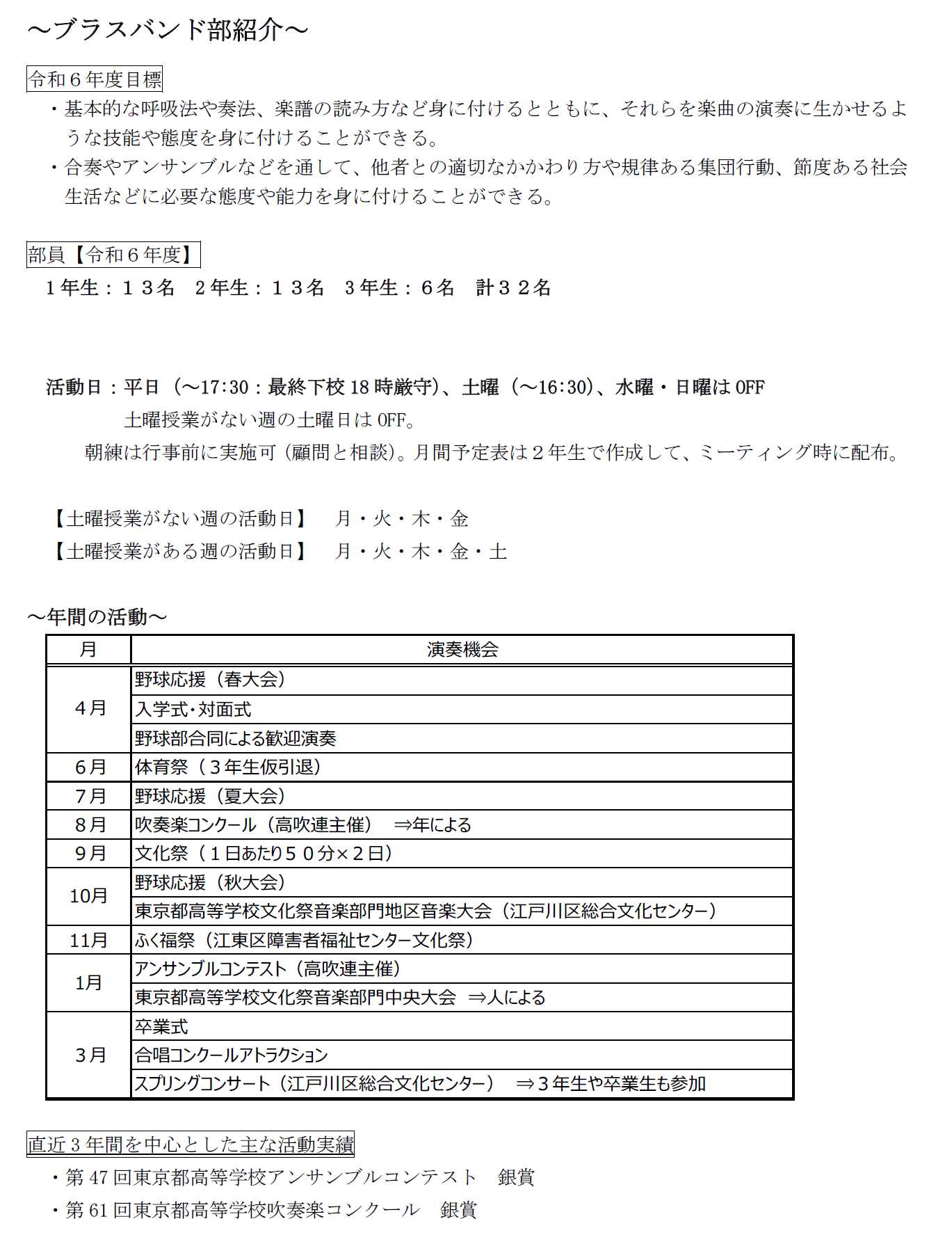 ブラスバンド