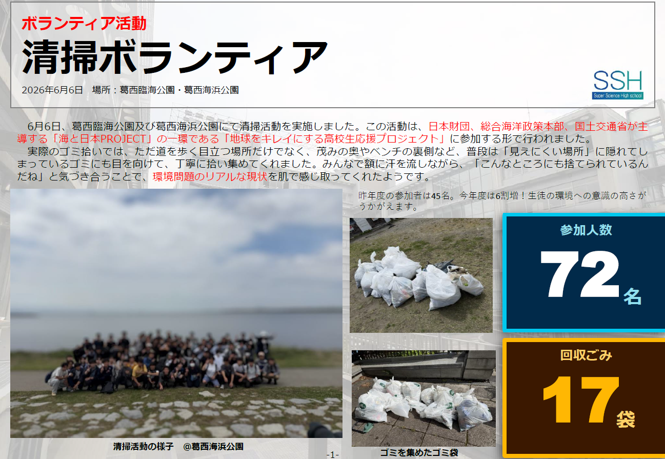海岸清掃ボランティア