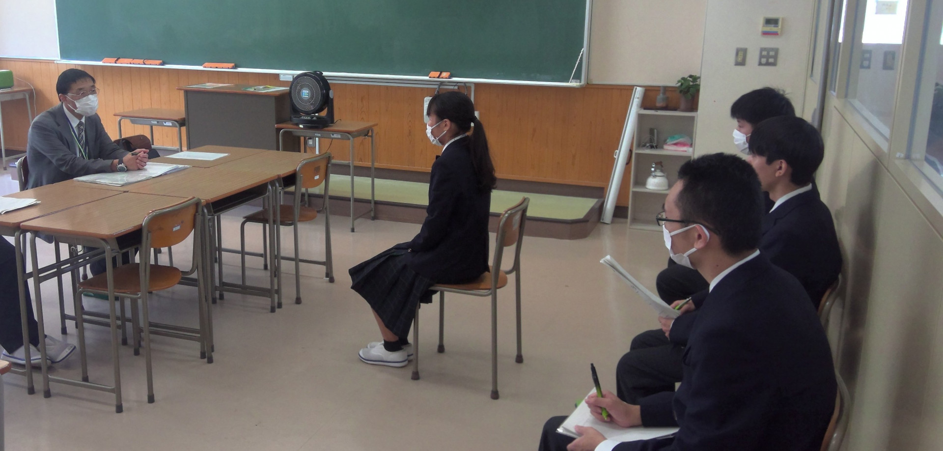 就職希望者面接練習
