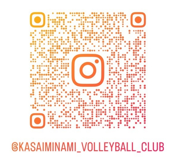 バレー部インスタQRコード