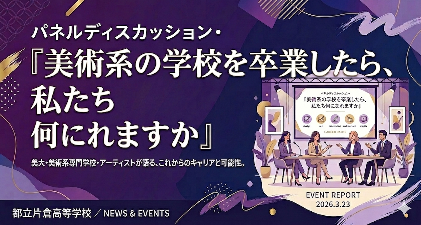 20260323_パネルディスカッション・『美術系の学校を卒業したら、私たち何になれますか』アイキャッチ画像