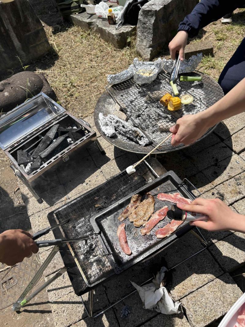 お肉、野菜を焼く.JPG