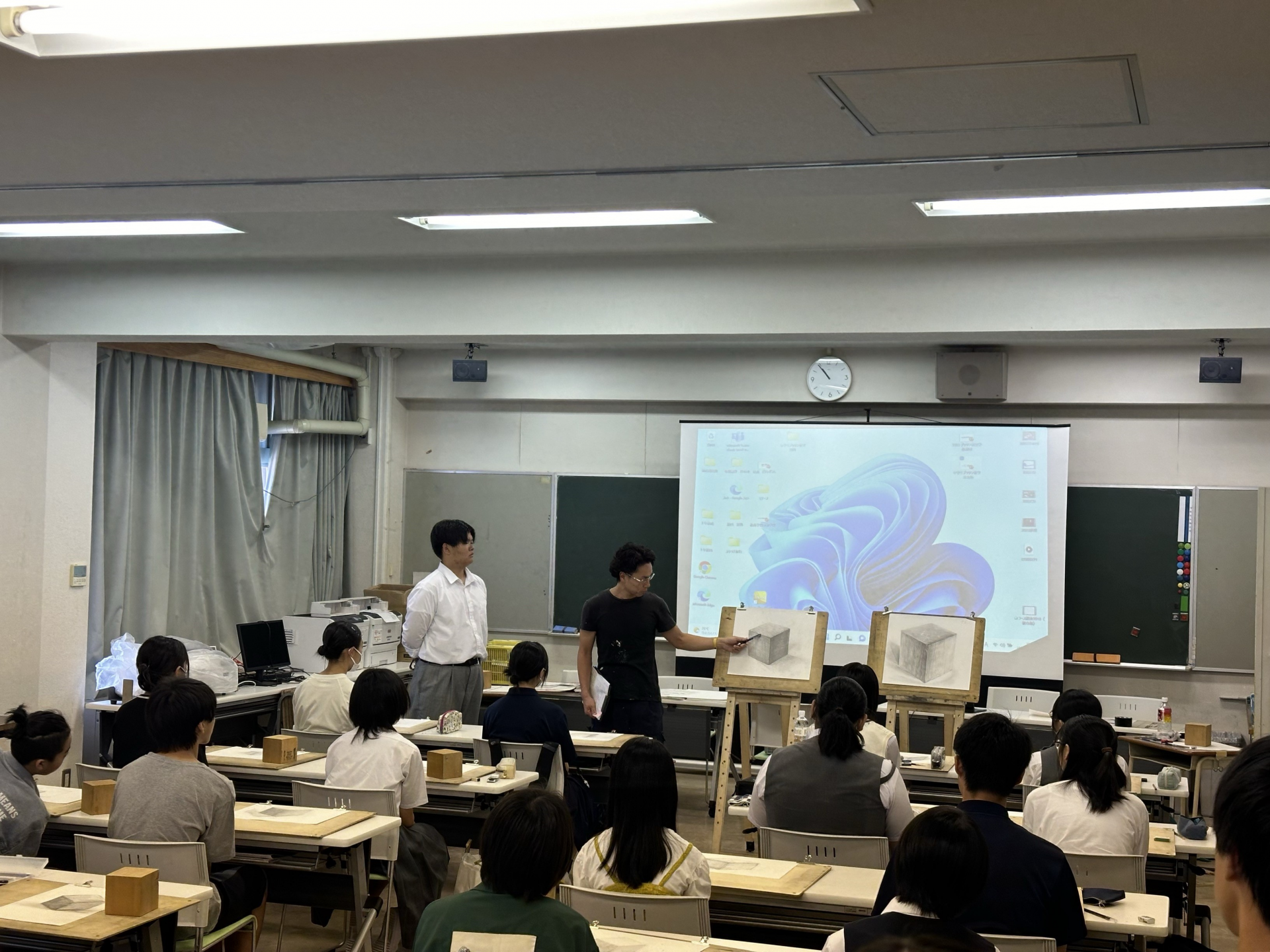 中学生デッサン教室③