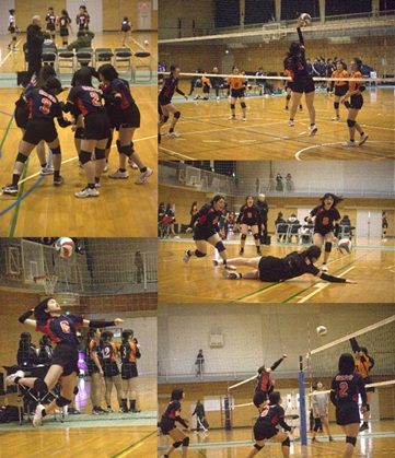 女バレ大会の様子