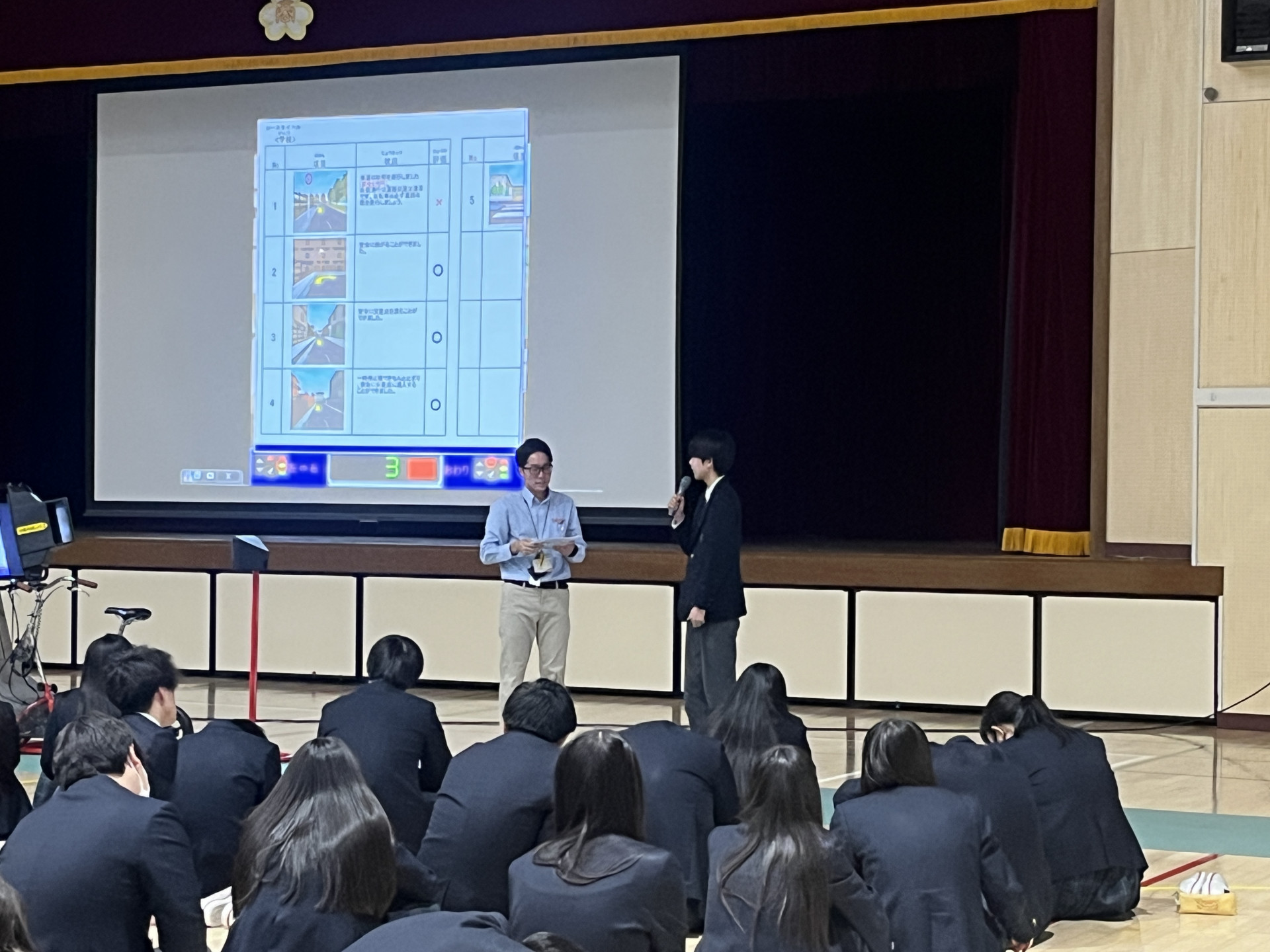 交通安全教室インタビュー