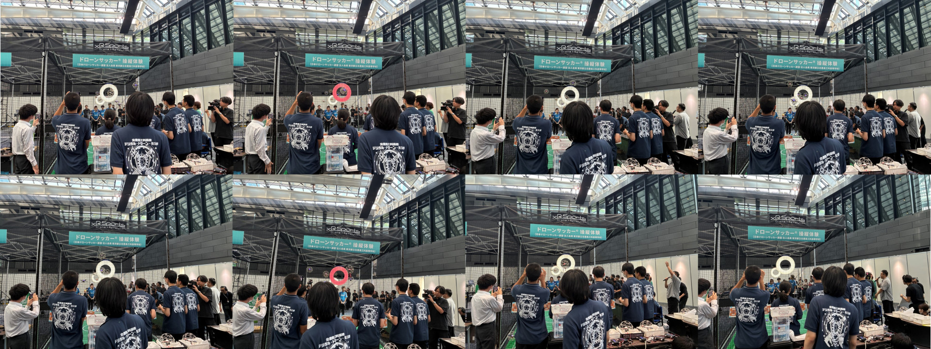 画像10ドローンサッカー日本代表と試合中1