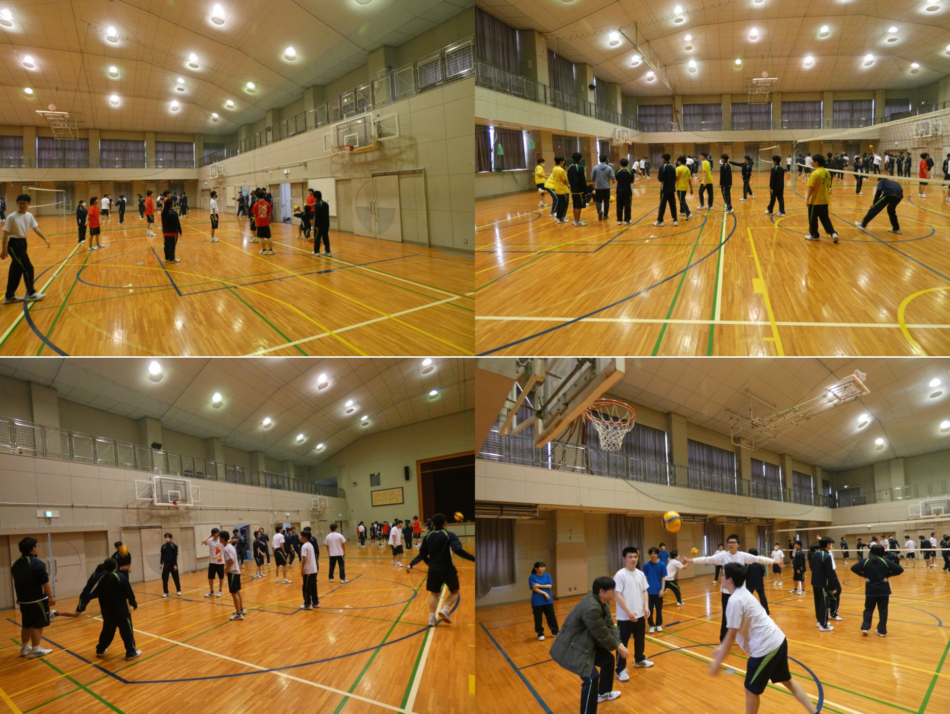 画像12バレーボール練習中