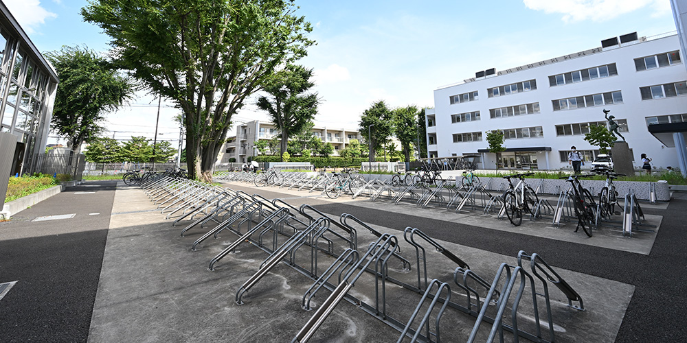 自転車置き場の画像