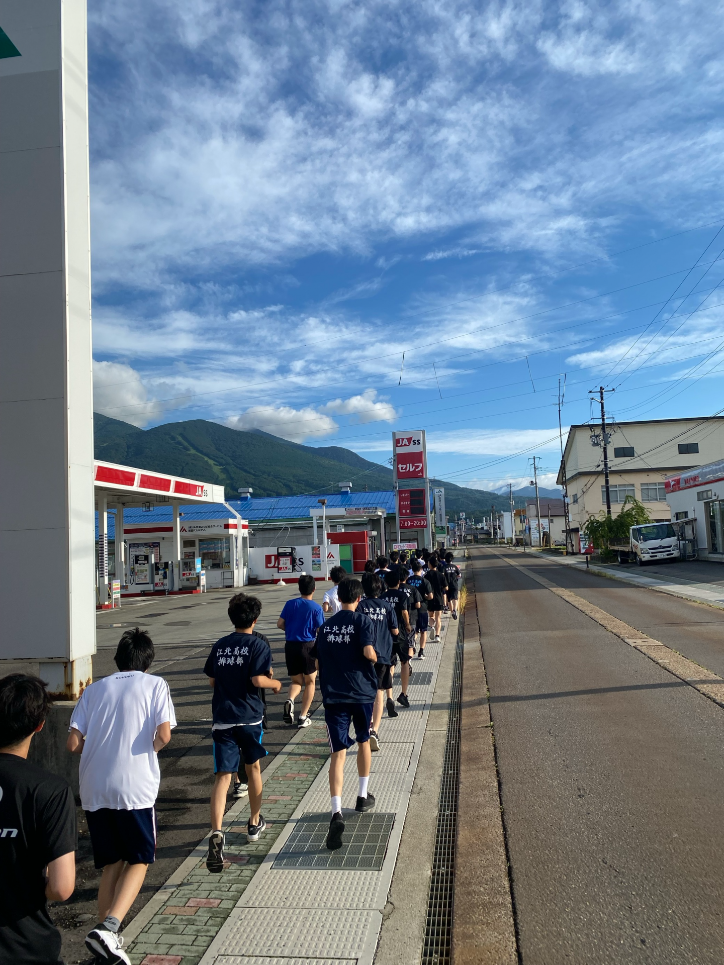 合宿ランニング(男バレ)