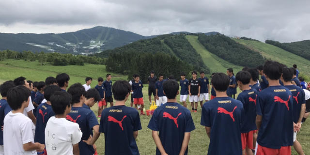 サッカー部合宿の写真