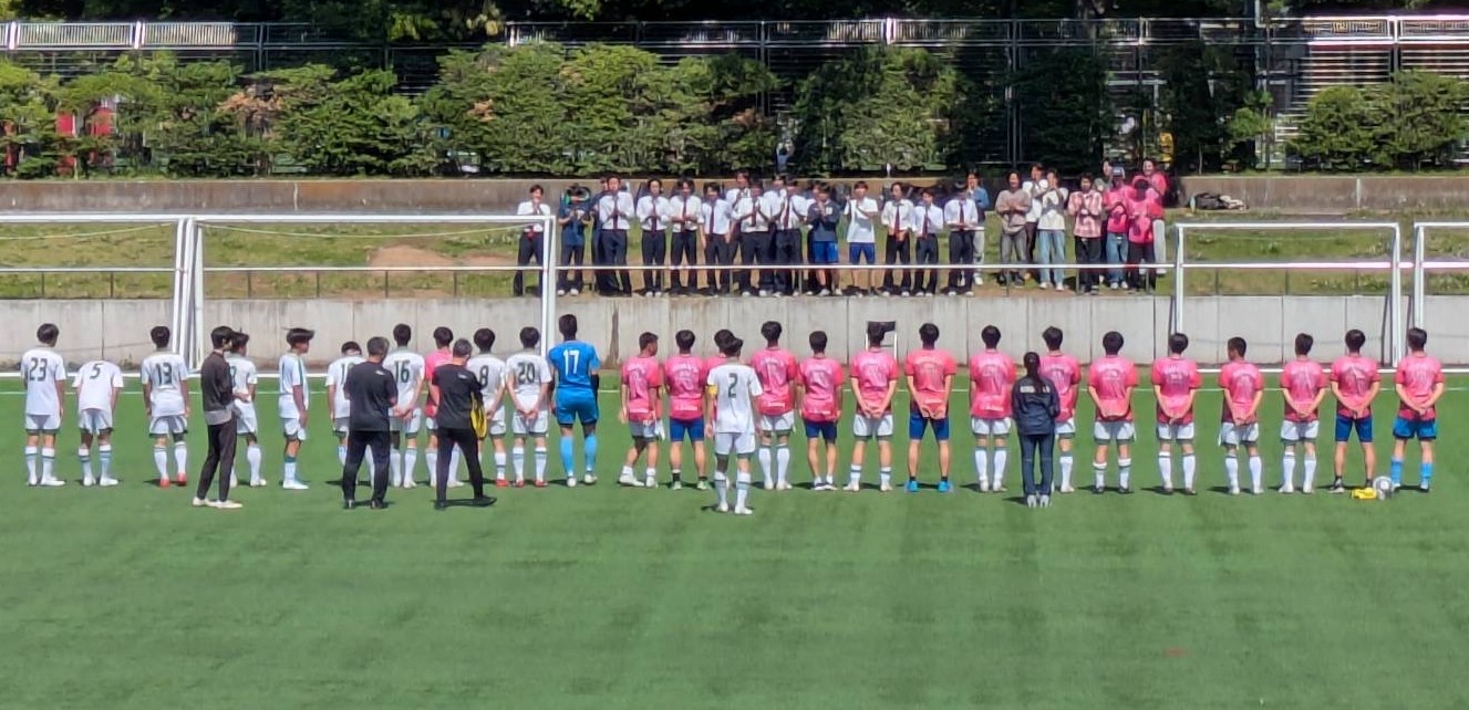 応援席へ挨拶