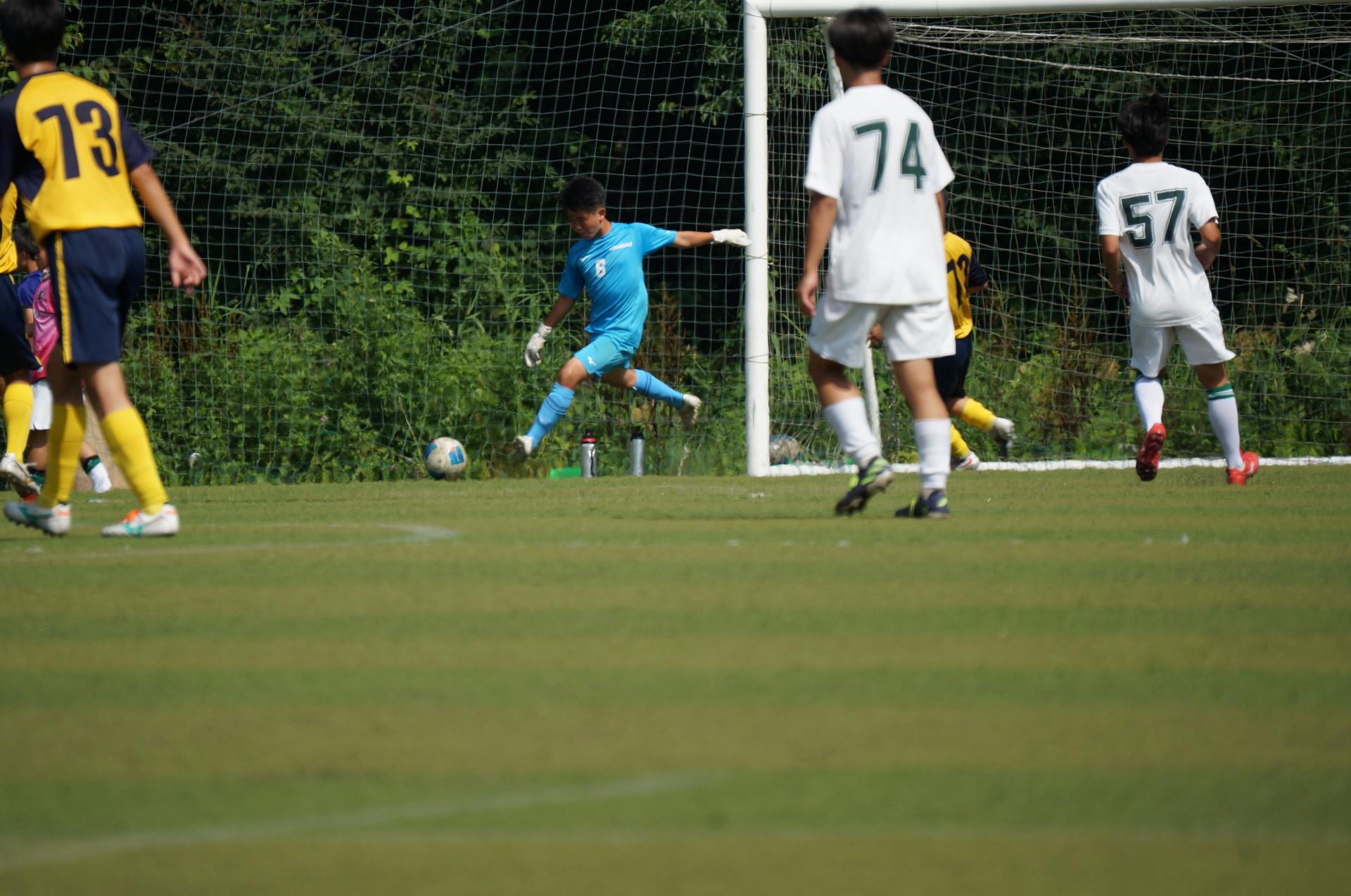試合中ＧＫキック