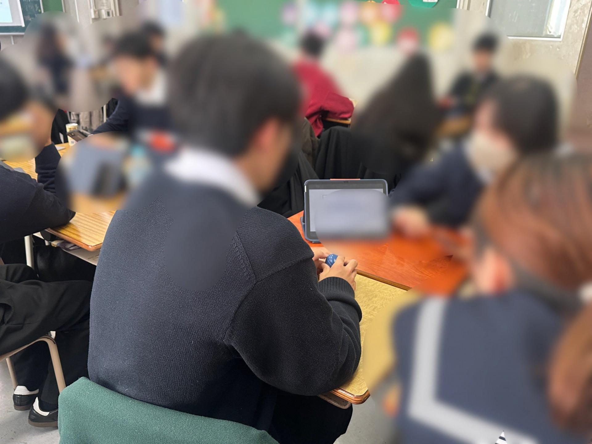 探究論文仮テーマの様子１