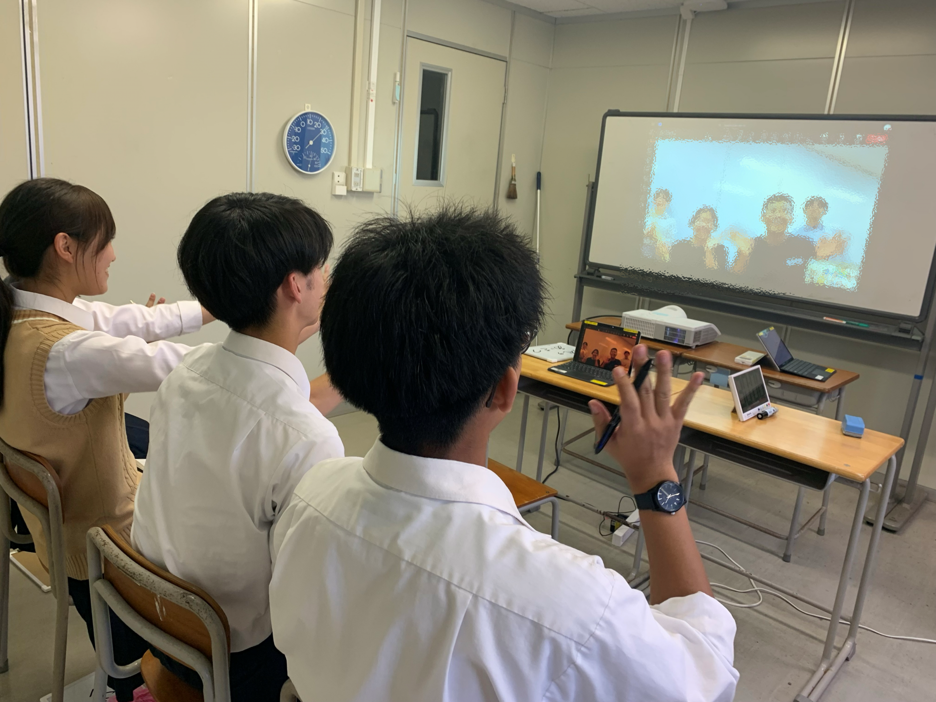 新島生徒との交流２