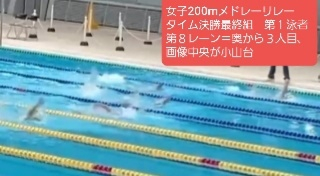 新人戦メリレ1泳