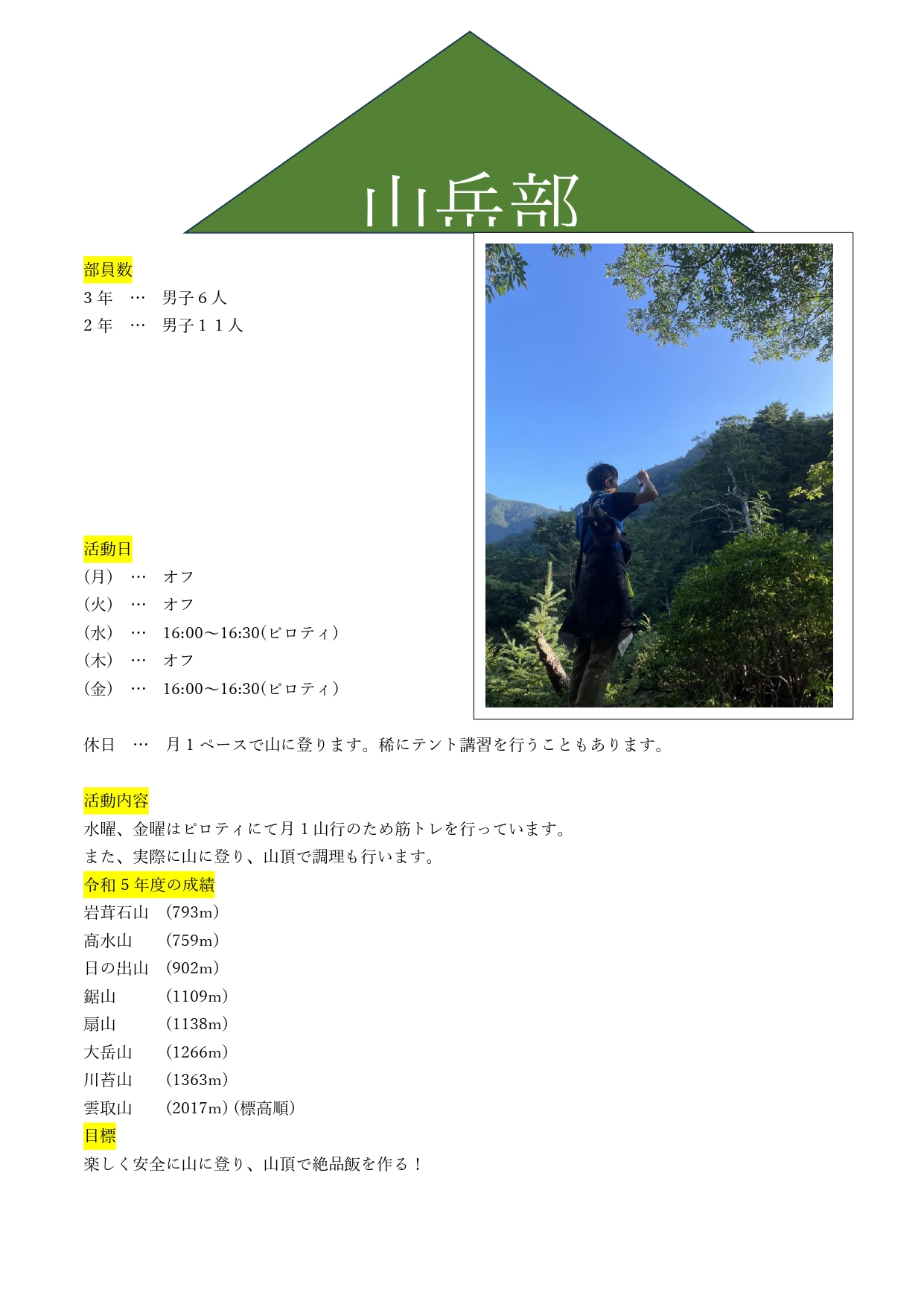 2024山岳部